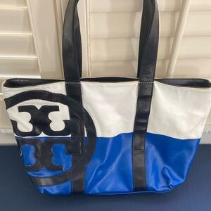 Tory Burch logo tote bag